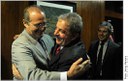 Renan Calheiros recebe ex-presidente Lula 