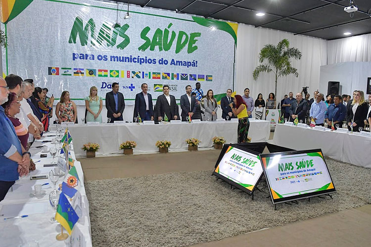 Davi anuncia Mais Saúde para os municípios do Amapá. Foto: Marcos Brandão