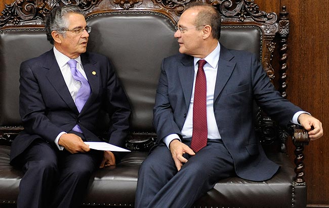 Renan recebe convite para posse de Marco Aurélio na Presidência do TSE - Foto: Jonas Pereira