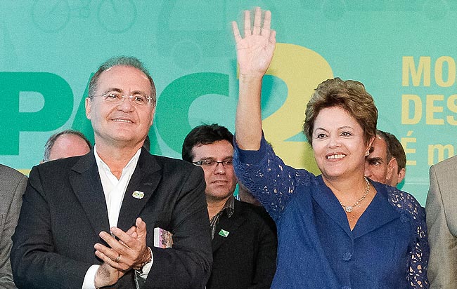 Renan acompanha Presidenta Dilma em anúncio de investimentos do PAC2 Mobilidade Urbana - Foto: Roberto Stuckert Filho/PR
