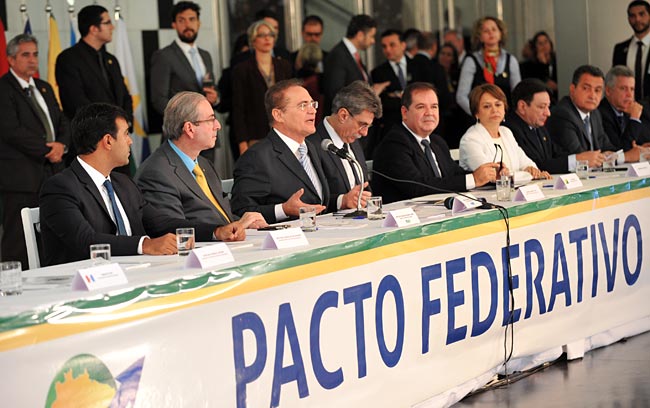 Presidente do senado, Renan Calheiros (PMDB-AL), reúne governadores para discutir Pacto Federativo. Foto: Jane de Araújo.