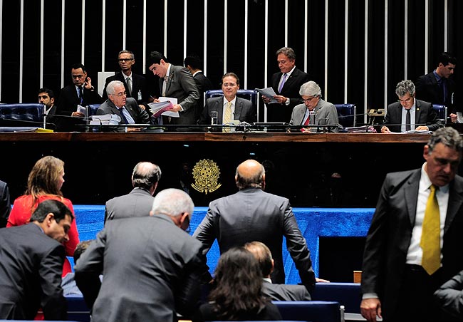 O plenário do Senado iniciou nesta terça-feira (31) a discussão do Projeto de Lei Complementar do Senado (PLS) 130/14. Foto: Jonas Pereira