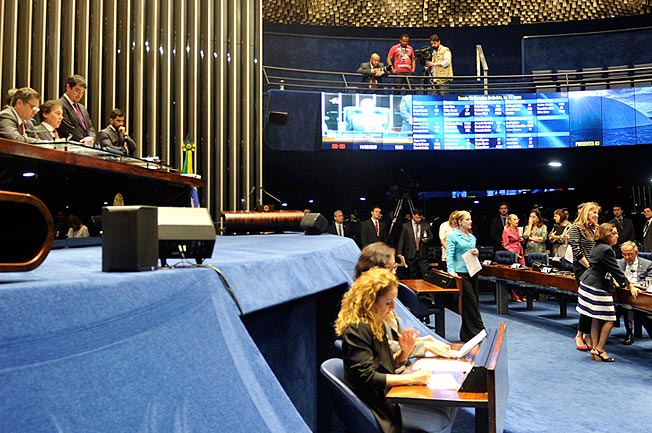 Plenário do Senado aprova nova repatriação de recursos. Foto: Marcos Brandão