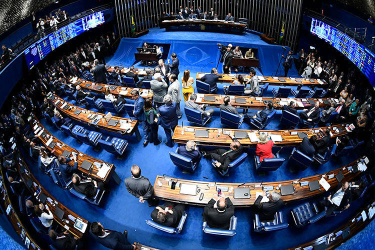Senado aprova PEC da Previdência em primeiro turno. Foto: Marcos Oliveira
