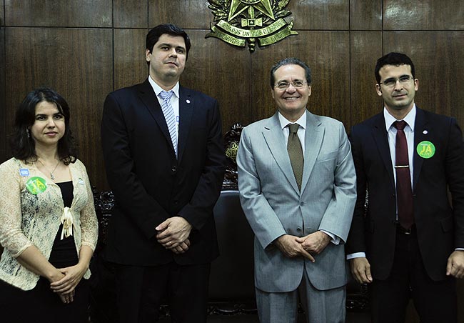 Renan recebe a visita do juiz André Granja, da AJUFE. Foto: Moreira Mariz