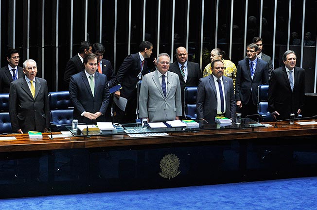 Mesa do Congresso promulga Emenda do gasto Público. Foto: Jane de Araújo
