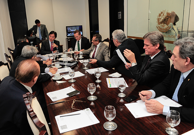 Líderes discutem pauta prioritária para o Plenário. Foto: Jonas Pereira