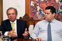 Davi define votação de pautas econômicas em reunião com Guedes