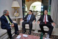 Presidente Davi e ministro Paulo Guedes conversam sobre a reforma da Previdência