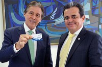 Eunício Oliveira recebe o presidente da Funasa