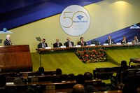 Eunício participa de comemoração pelos 50 anos da Receita Federal