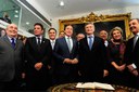 Eunício recebe a visita do presidente da Argentina, Mauricio Macri