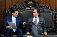 Eunício se reuniu nesta terça-feira (19) com a bancada de parlamentares do Ceará na sala de audiências do Senado Federal