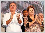 Renan acompanha Dilma em viagem ao Nordeste