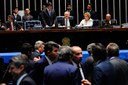 Renan anuncia nova regra do Senado para atender mulheres vítimas de violência