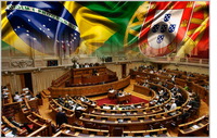 Renan Calheiros é recebido pelo Parlamento Português