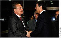 Renan Calheiros recebe visita do futuro diretor-geral da OMC