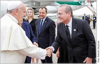 Renan encontra Papa Francisco no Rio
