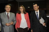 Renan recebe presidente da Petrobras
