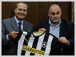 Renan recebe presidente do Botafogo