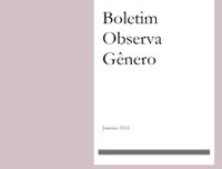 Observatório Brasil da Igualdade de Gênero lança 50ª edição do Boletim Observa Gênero