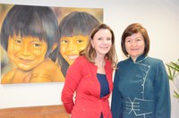 Procuradora da Mulher recebe embaixadora da Mongólia