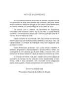 Procuradoria da mulher do Senado divulga nota em solidariedade a órfãos do feminicídio no DF