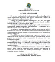 Procuradoria da Mulher do Senado se solidariza com amigos e parentes de vítimas de feminicídios no DF
