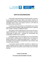 Procuradoria da Mulher lamenta feminicídio no DF