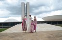Senado prestigia peleja das Bailarinas em pernas de pau contra o câncer de mama
