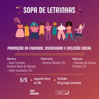 Rede Equidade realizará palestra "Sopa de Letrinhas" em alusão ao mês do Orgulho LGBTQIA+