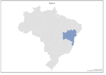 Mapa do Estado da Bahia