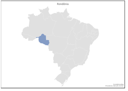 Mapa do Estado de Rondônia
