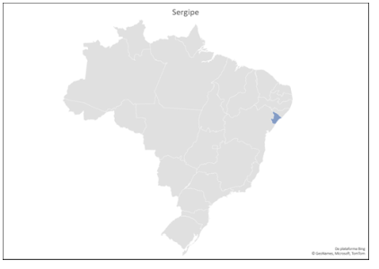 Mapa do Estado de Sergipe