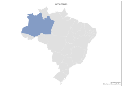 Mapa do Estado do Amazonas