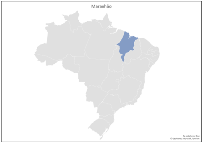 Mapa do Estado do Maranhão
