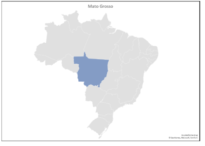 Mapa do Estado do Mato Grosso