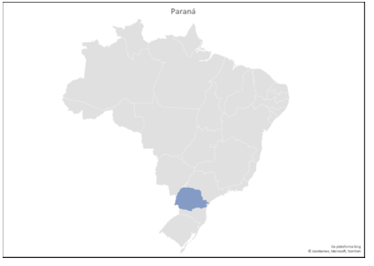 Mapa do Estado do Paraná