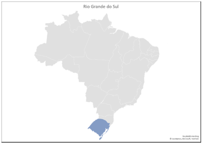 Mapa do Estado do Rio Grande do Sul