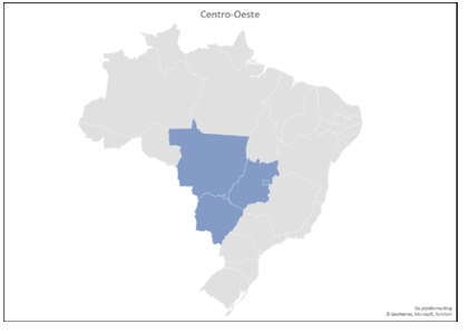 Mapa Centro-Oeste