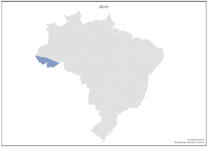 Mapa do Estado do Acre