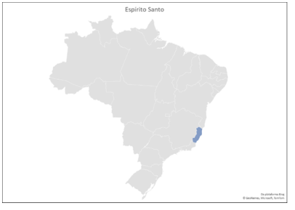 Mapa do Estado do Espírito Santo