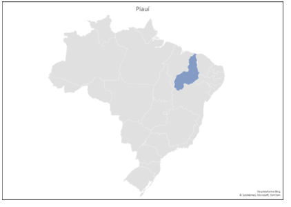 Mapa do Estado do Piauí