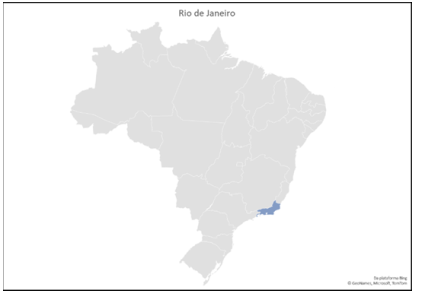 Mapa do Estado do Rio de Janeiro