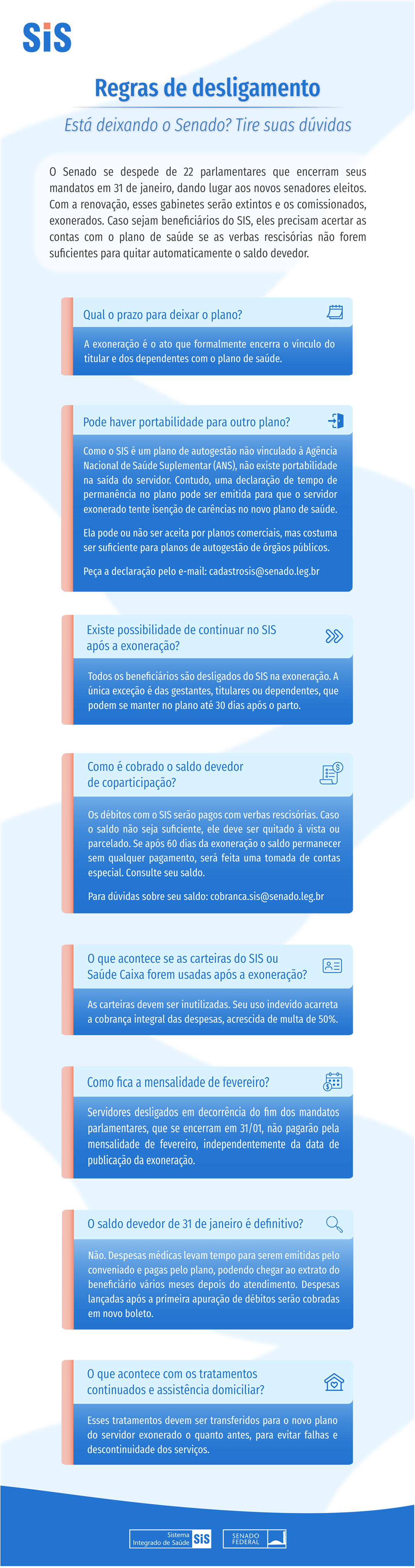 desligamento por exoneracao FAQ