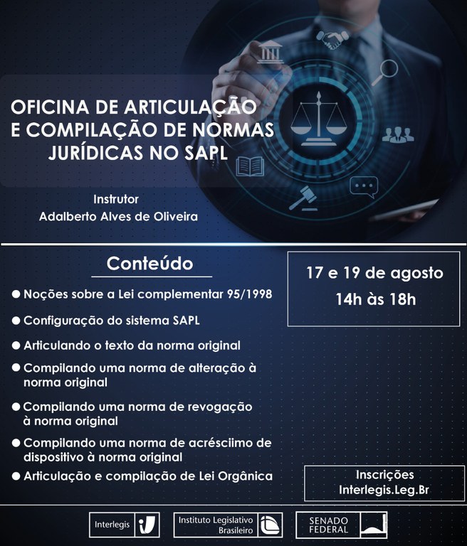 Articulação e Compilação de Normas Jurídicas no SAPL - Turma 5/2021