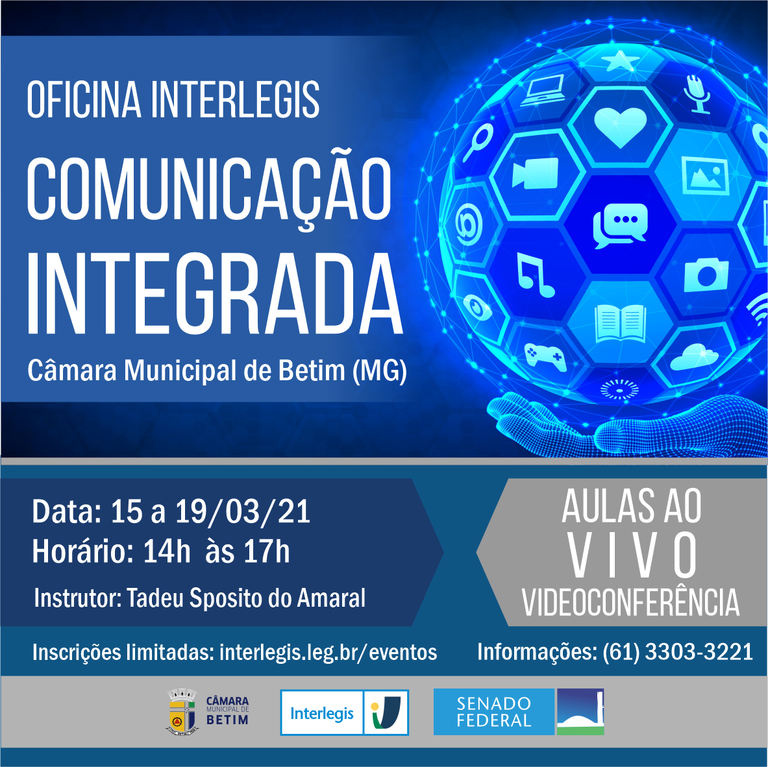 Comunicação Integrada Ao Vivo - Turma 1/2021 - Câmara Municipal de Betim (MG)