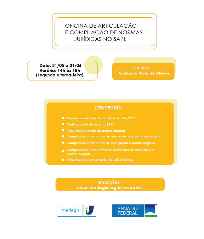 Oficina de Articulação e Compilação de Normas Jurídicas no SAPL