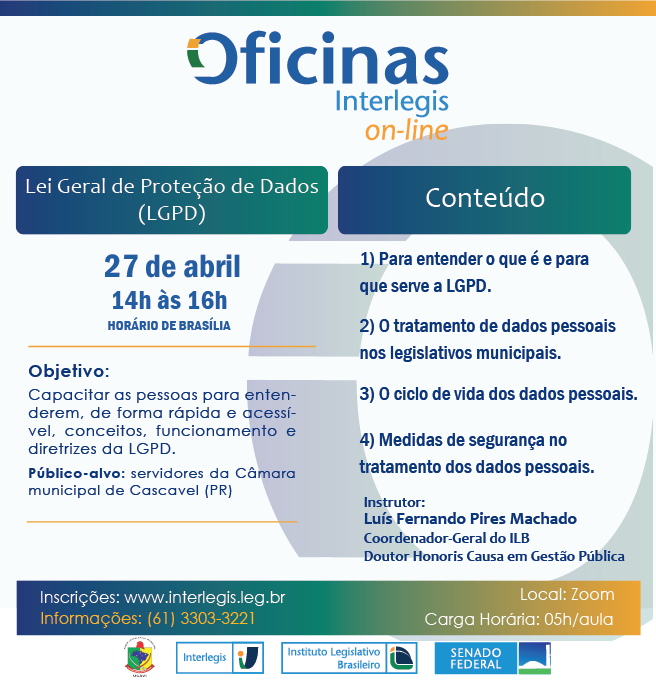 Oficina Interlegis de LGPD - Turma 2/2022