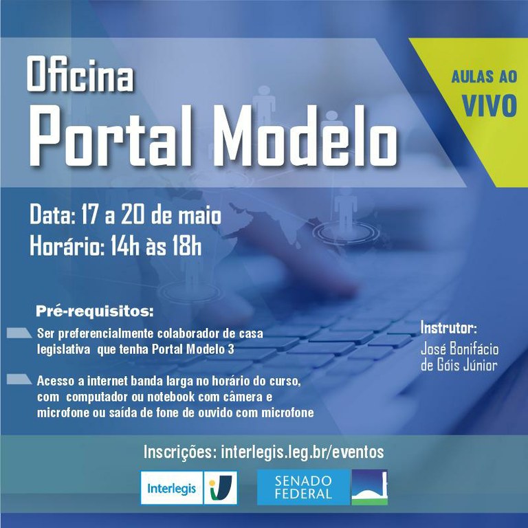 Oficina Interlegis de Portal Modelo Ao Vivo - Turma 6/2021